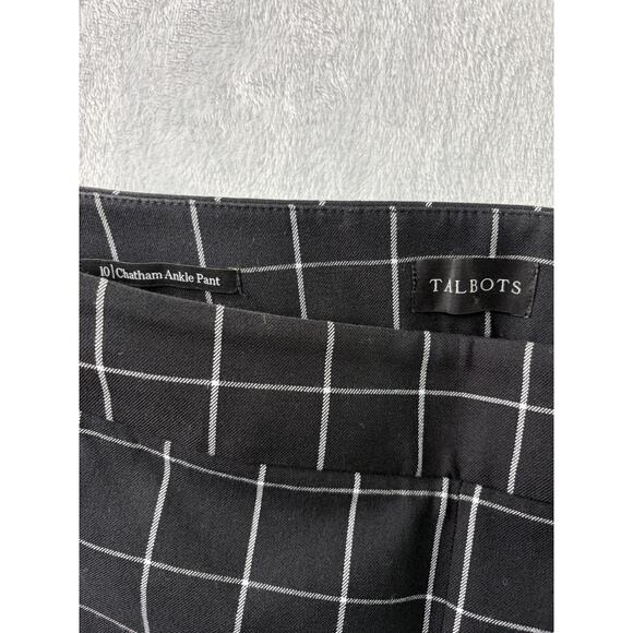 Chic Windowpane Classic! Talbots Chatham Ankle Pants – Size 10 - Picture 6 of 7